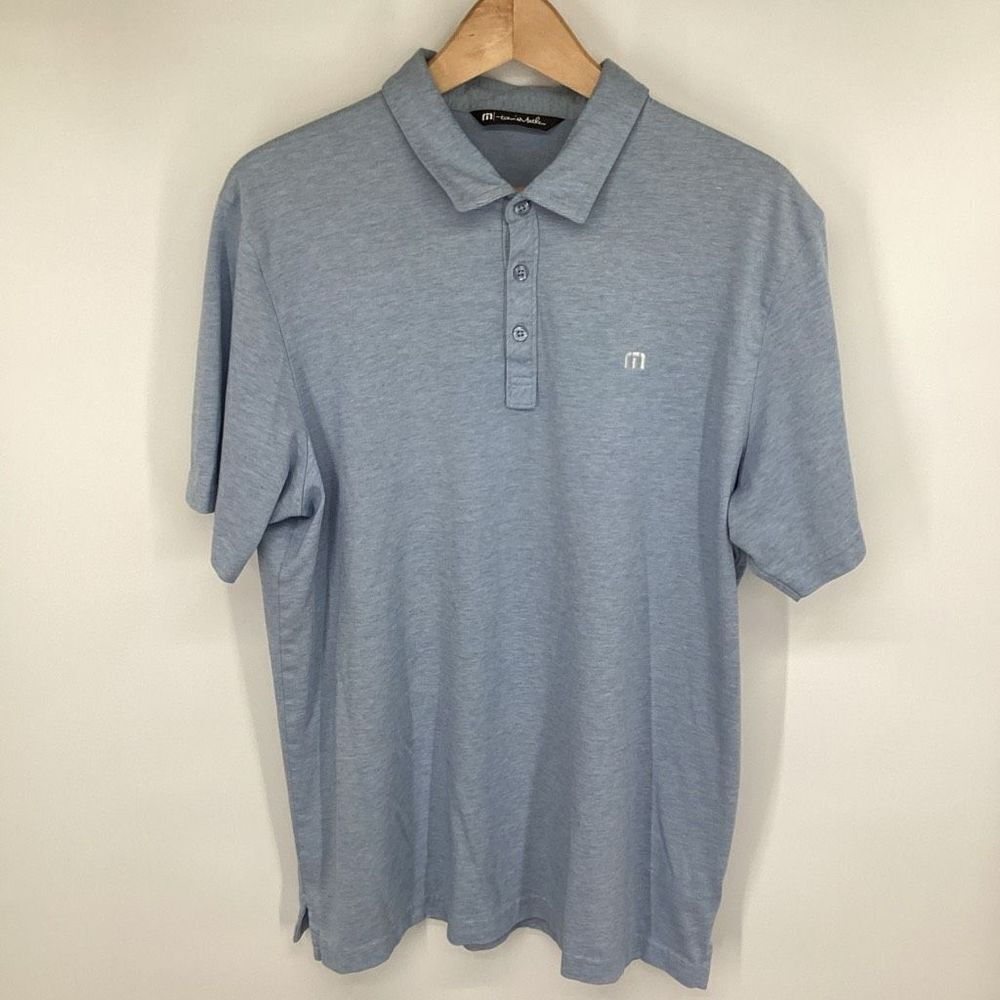 Travis Mathew Light Blue Polo Shirt